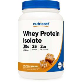 Nutricost Whey Protein Isolate Powder (Salted Caramel) 2LBS